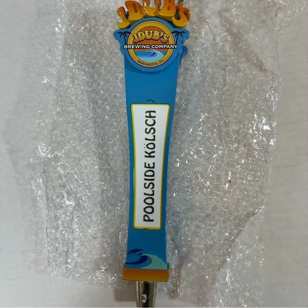 JDub's Brewing Company Poolside Kolsch beer tap handle